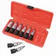 UNIVERSAL JOINT SOCKET SET (1/2” SQ. DR.) METRIC HEX 5-17MM 8 PC.
